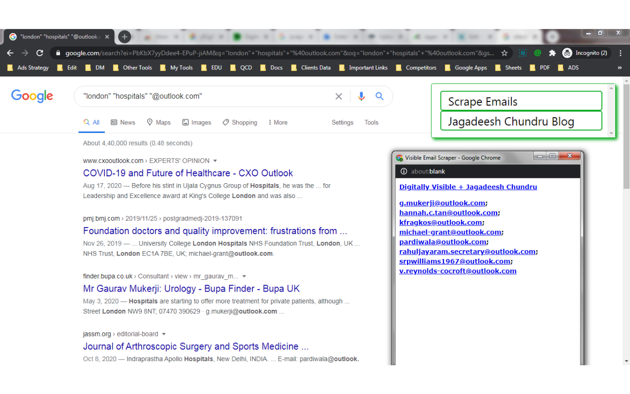 Visible Email Scraper Screenshot 5
